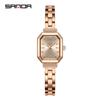 Sanda Novo Relógio de Pulso Feminino de Quartzo Moda Simples Romano Feminino Pulseira de Aço Relógio de Quartzo à Prova d'Água para Exterior