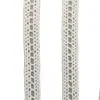 Blanco con Calado en Forma de H Lanyard de Encaje Adorno para la Cabeza Empaque Bolsas para Ropa de Bebé Calcetines Tiras de Adorno para Mantel Accesorios