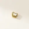 Cuentas Espaciadoras del Zodiaco Chapadas en Plata de Ley 925 con Detalles Dorados, Pulsera de Artesanía Fina Cuentas Sueltas Materiales para Ensartar DIY Accesorios Q0338