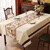 Mantel de Tela Estilo Retro Americano, Lavable, Impermeable, a Prueba de Aceite, Mantel de PVC, Lujo Ligero, Sensación de Alta Gama, Modelo Nuevo 2024