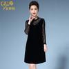 Vestido de veludo Chen Miaoyan feminino outono novo coreano justo slim saia evasê tamanho plus size fabricantes de roupas femininas atacado