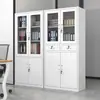 Escritorio de Hierro Moderno Simple para una Persona Combinación de Hierro Espeso Personal Escritorio de Computadora con Cajón con Cerradura