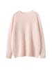 Ropa de Hong Kong y Americana/Suéter de Cachemira Cepillada de Lana con Cuello Redondo, Suéter Base para Mujer, Engrosado para Calidez Invernal, Adecuado para Ropa Exterior