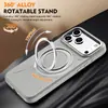 Adecuado para iPhone 17 Pro Max, funda de teléfono con soporte magnético giratorio, funda protectora para Apple 18 Pro