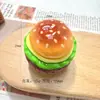 Juguete de Comida 3D Gato Hamburguesa Accesorios de Resina Pegamento de Crema DIY Accesorios para el Cabello Lazo para el Cabello Bolsita Ciega Colgante Decoración Al Por Mayor