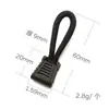 Puxador de Zíper Trapezoidal Ecológico Moldado por Injeção em Estoque para Mochilas, Jaquetas e Acessórios de Vestuário, Cabeça de Zíper com Cordão Colorido