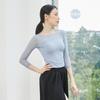 Ropa de baile para mujer adulta, top de malla de manga corta, ropa de práctica de ballet, ropa de gimnasia, ropa de otoño para el cuerpo.