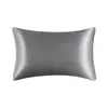 Envío directo transfronterizo Temu Etiquetado al por mayor en stock Satén de seda simulada Funda de almohada Núcleo de almohada sedoso refrescante Funda de almohada Ropa de cama