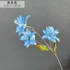 Flor de Lírio Pequeno Artificial 3 Cabeças Nova Flor de Lírio Pequena Decoração de Interior de Auditório de Casamento Fábrica de Flores Artificiais Atacado