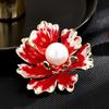 Diseño Estilo Nacional, Flor de Peonía, Elegante, Exquisita y Lujosa Broche para Abrigo, Accesorios Clásicos y Versátiles, Envío Directo