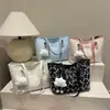 Bolso de hombro nuevo, elegante y moderno para el verano de 2026: bolsa de lona de moda, casual, alta calidad, gran capacidad, con estampado de estrellas