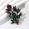Broche de Folha de Planta Retrô Europeu e Americano Estilo Palácio Literário Clássico de Alta Qualidade Pin para Casaco Acessórios Femininos Flor Corsage