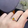 Anillo Fanta natural puro chapado en plata s925 proceso de galvanoplastia bicolor color cristalino limpio buena piedra principal 4*6 mm