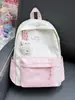 Mochila com estampa de estrelas para alunas do ensino fundamental, fofa, leve, mochila escolar de grande capacidade, novo modelo 2025