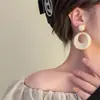 Pendientes retro geométricos de acrílico moda Corea del Sur combinan con todo estilo literario personalidad estilo ins pendientes redondos exagerados para mujer