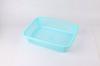 Cesta escurridora de plástico para el hogar, tamiz cuadrado, cesta rectangular, cesta de almacenamiento de snacks, cesta para lavar verduras de cocina, cesta para escurrir frutas