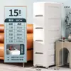 Estante de Almacenamiento Multicapa Tipo Cajón 37cm Cocina Plástico 20cm Espacio Estrecho Gabinete de Almacenamiento para Baño