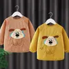 Babeo impermeable de pana de manga larga para otoño e invierno, diseñado para usarse al revés, para comer y proteger la ropa de las manchas