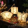 Linterna luminosa de mano estilo antiguo de conejo kit de materiales DIY para jardín de infantes, manualidad para festival infantil de observación de flores
