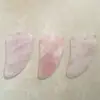 Suministros del Fabricante Tabla Raspadora en Forma de Corazón de Jade de Cristal Rosa, Rodillo de Jade Aventurina Xiuyan, Bolígrafo de Acupresión, Tabla Raspadora de Cristal