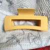 Pinza para el pelo grande mate transfronteriza para mujer, pinza cuadrada para el pelo, pinza de tiburón para la parte posterior de la cabeza, accesorio para el pelo al por mayor