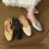 Primer encuentro: Sandalias Femeninas Estilo Hada Suave para Primavera/Verano 2026 - Chic Francés, Elegantes y Únicas con Detalle de Lazo Plisado