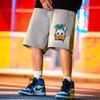 Calças casuais americanas de rua alta de verão para meninos, shorts esportivos Joker respiráveis, folgados, plus size, calças de praia no atacado