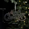 Decoraciones Navideñas Nuevas Transfronterizas Colgantes para Árbol de Navidad Escena Copos de Nieve para Árbol de Navidad Cascabeles Pequeños Colgantes de Cristal