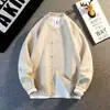 Suéter para Hombre para Otoño e Invierno, Corte Holgado, Estilo Coreano, Nuevo Modelo 2026, Chaqueta de Punto Sencilla, Camiseta Básica de Moda para Hombre