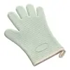 Guantes de Silicona Aislantes, Resistentes a Altas Temperaturas, Guantes de Cocina Largos Individuales Antideslizantes, Guantes de Algodón Engrosados para Hornear Antiescaldaduras