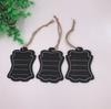 Hogar Pizarra de Doble Cara Forma Colgante de Cuerda de Cáñamo Decoración Colgante para Fiesta de Boda Pequeñas Manualidades de Madera Fresca