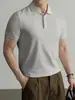 Camiseta tipo polo Hengyuanxiang 240g de Algodón Sorona para Hombre de Manga Corta 2026 Verano Nueva Camiseta Casual de Negocios