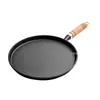 Mango de madera Sartén Gruesa de Hierro Fundido Sartén para Hotcakes Doméstica Antiadherente Sartén para Hotcakes Frutas Sartén para Hotcakes de Mano Sin Recubrimiento