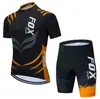 Ropa de Ciclismo Cross-Border Fox de Manga Corta y Shorts Traje de Ciclismo de Carretera de Montaña Verano Hombres Moldeador de Cuerpo Secado Rápido
