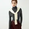 Suéter de Tricô Fino Bai Cai Rong Yangzi Fio 100% Lã Slim Fit Camada Base Fina Gola Alta Padrão Espinha de Peixe Camisa Camada Base