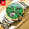 Reloj de la Marca Oris Nuevo Calendario Perpetuo Multifuncional Moda Mecánico Negocios Clásico Impermeable Reloj para Hombre