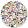100 nuevas pegatinas de graffiti de dibujos animados de Sanrio, decorativas para cuaderno, patinete, pegatinas personalizadas para diario al por mayor