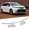 Adecuado para Toyota 21-22 Senna parachoques delantero especial modificado tira decorativa brillante galvanizada moldura de parachoques delantero