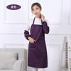 Delantal Simple Color Sólido Estampado Logo Fábrica Venta al por Mayor Catering Cocina Ropa de Trabajo Hermética Suciedad para Hombres y Mujeres