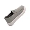 Zapatos de lona para hombre, sencillos y casuales, ligeros, transpirables, no acaloran, con suela gruesa, resistentes al desgaste, slip-on para caminar, para hombres de mediana edad y mayores