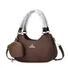 Bolso de Hombro Clásico Retro de Moda con Bloques de Color y Textura, Bolso Pequeño de Gama Alta con Decoración Exquisita, Bolso Diario para Mujer para el Trabajo