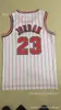 En stock BULLS BULLS Jersey Jordan #23 campeonato final logo militar bordado retro uniforme de baloncesto