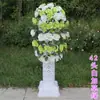 Nuevo guía de camino de flor de carretera de 42 cabezas columna romana de boda guía de camino columna romana de plástico estilo boda cesta de flores para celebración de inauguración