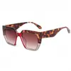 Nuevas de Moda Gafas de Sol Versátiles para Hombres y Mujeres con Montura Grande Montura Cuadrada Bicolor Personalizada Montura de PC Gafas de Venta al por Mayor Transfronteriza