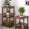 Suporte de flores para sala de estar, estante decorativa de vaso de flores de chão, mesa de flores de canto para interior, suporte de bonsai para varanda, não feito de madeira maciça