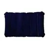 Artefacto para siesta de oficina Portátil Ecológico Engrosado Simple Color Puro Terciopelo Multifuncional Viaje Respaldo Almohada Inflable