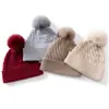 Gorro de Cachemira para Mujer 100% Cachemira Pura Nuevo para Viajeros Bola de Pelo Versátil Color Sólido con Puño Tejido Cálido para Protección de Orejas