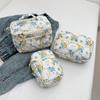Nova Bolsa de Maquiagem Floral Grande Capacidade Bolsa de Armazenamento de Cosméticos de Alta Qualidade Bolsa de Lavar de Viagem Portátil Bolsa de Mão