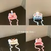 Gorro con Capucha de Peluche Hecho a Mano 13cm Oso Autocrítico Gorro Original Muñeco de Dibujos Animados Accesorios de Ganchillo Muñeca Decorativa Ropa para Muñeca