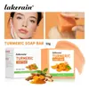 Comercio exterior transfronterizo lakerain jabón de cúrcuma jabón limpiador jabón artesanal limpiador facial refrescante jabón de jengibre para ducha en stock
